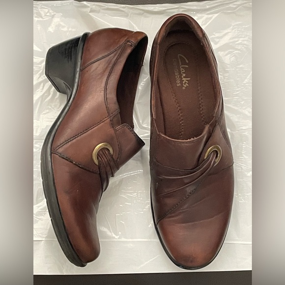 Clarks Casual Slip On Elastic Heels clogs shoes Womens US 7.5 M - Picture 7 of 15